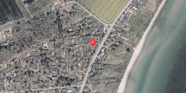 Oversvømmelsesrisiko fra vandløb på Strandmarksvej 1, 8300 Odder
