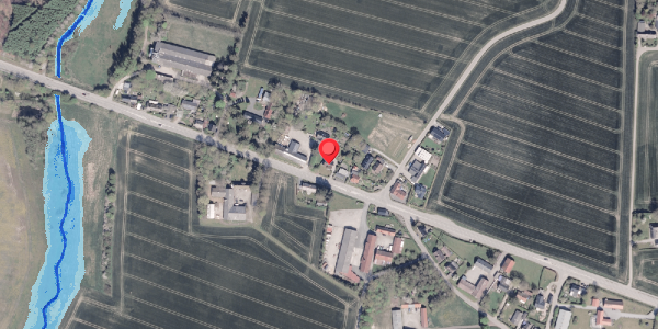 Oversvømmelsesrisiko fra vandløb på Strandvejen 136, 8300 Odder