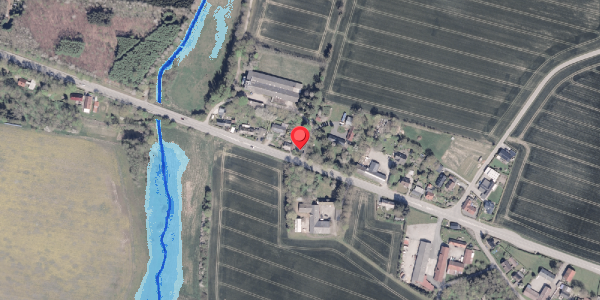 Oversvømmelsesrisiko fra vandløb på Strandvejen 144, . , 8300 Odder