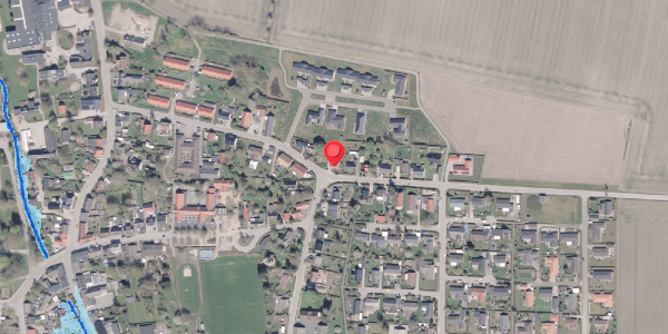 Oversvømmelsesrisiko fra vandløb på Søbyvej 1, 8300 Odder