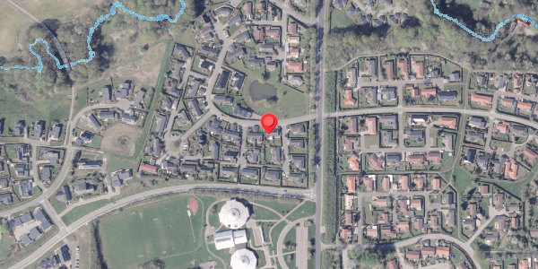 Oversvømmelsesrisiko fra vandløb på Søkrogen 13B, 8300 Odder