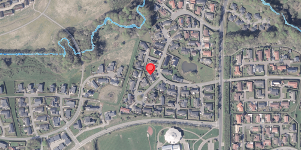 Oversvømmelsesrisiko fra vandløb på Søkrogen 49B, 8300 Odder