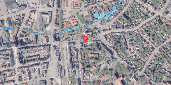 Oversvømmelsesrisiko fra vandløb på Tornøegade 16A, st. th, 8300 Odder