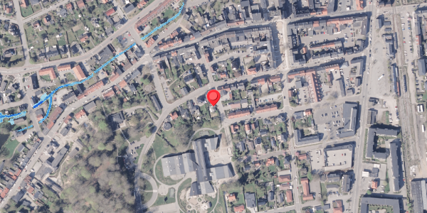 Oversvømmelsesrisiko fra vandløb på Tværgade 10, 8300 Odder