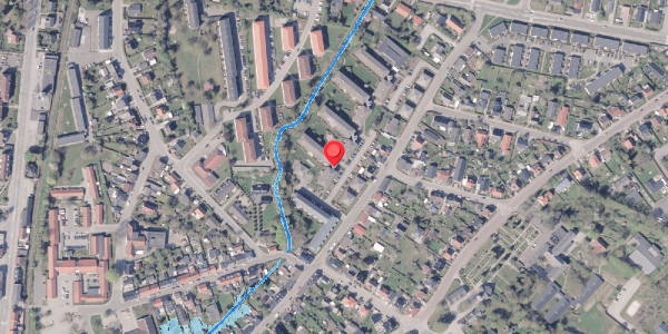 Oversvømmelsesrisiko fra vandløb på Østergade 35A, 2. 2, 8300 Odder
