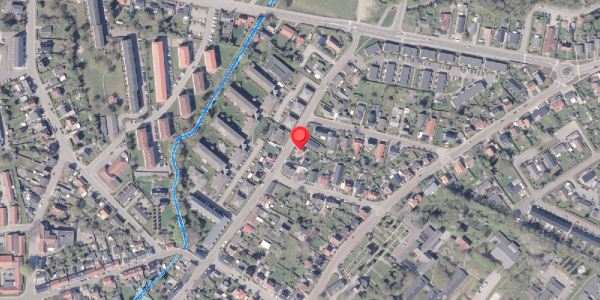 Oversvømmelsesrisiko fra vandløb på Østergade 44, 8300 Odder