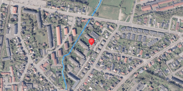 Oversvømmelsesrisiko fra vandløb på Østergade 45F, 2. 1, 8300 Odder