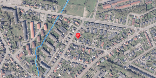 Oversvømmelsesrisiko fra vandløb på Østergade 52, 8300 Odder