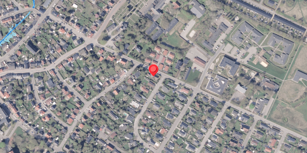 Oversvømmelsesrisiko fra vandløb på Østermarksvej 10, 8300 Odder