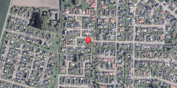 Oversvømmelsesrisiko fra vandløb på Modesvej 9, 8981 Spentrup