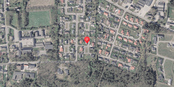 Oversvømmelsesrisiko fra vandløb på Fyrreparken 15, 8961 Allingåbro