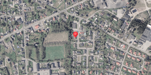 Oversvømmelsesrisiko fra vandløb på Fyrreparken 45, 8961 Allingåbro