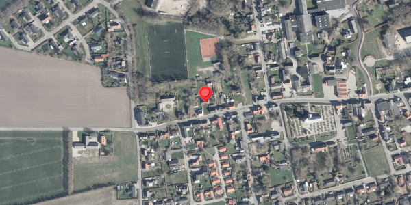 Oversvømmelsesrisiko fra vandløb på Langgade 13, 8961 Allingåbro