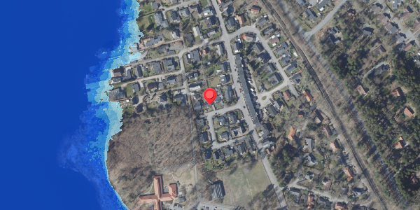 Oversvømmelsesrisiko fra vandløb på Egernvej 6, . , 8680 Ry
