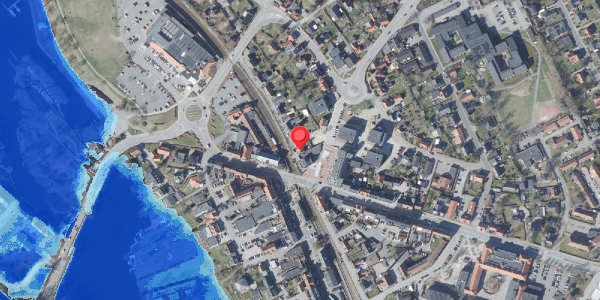 Oversvømmelsesrisiko fra vandløb på Fredensvej 4, 8680 Ry