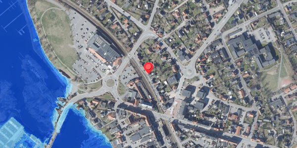Oversvømmelsesrisiko fra vandløb på Fredensvej 18, . , 8680 Ry