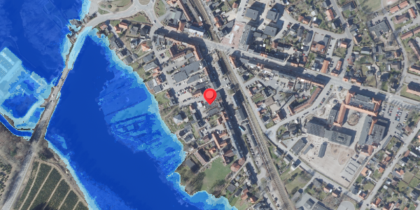 Oversvømmelsesrisiko fra vandløb på Hostrupsvej 3C, 8680 Ry