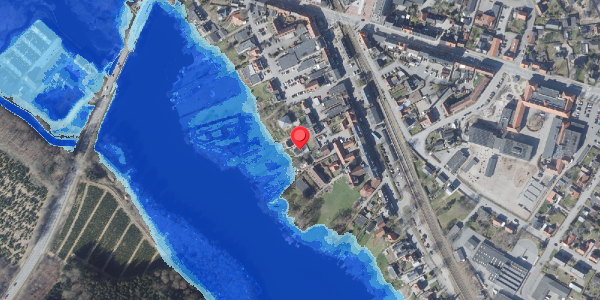 Oversvømmelsesrisiko fra vandløb på Hostrupsvej 11, 8680 Ry