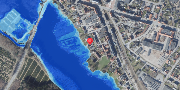 Oversvømmelsesrisiko fra vandløb på Hostrupsvej 13, 8680 Ry