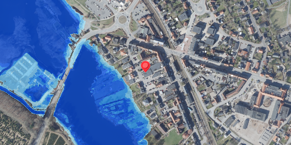 Oversvømmelsesrisiko fra vandløb på Klostervej 6G, 8680 Ry