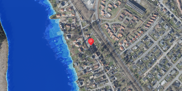 Oversvømmelsesrisiko fra vandløb på Klostervej 19A, 8680 Ry