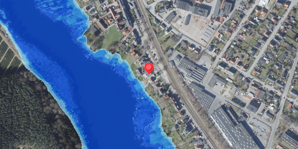 Oversvømmelsesrisiko fra vandløb på Klostervej 58, 8680 Ry
