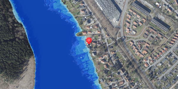 Oversvømmelsesrisiko fra vandløb på Klostervej 90D, 8680 Ry