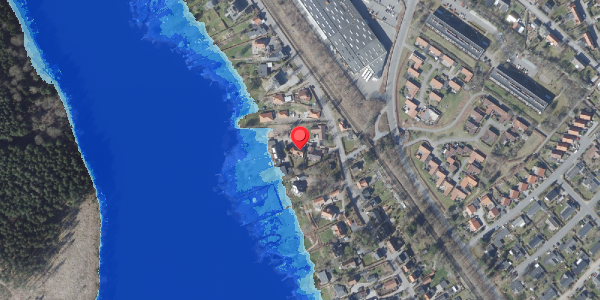 Oversvømmelsesrisiko fra vandløb på Klostervej 90F, 8680 Ry