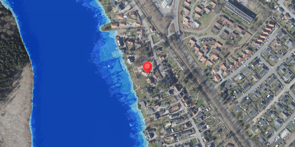 Oversvømmelsesrisiko fra vandløb på Klostervej 94, 8680 Ry