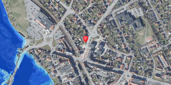 Oversvømmelsesrisiko fra vandløb på Bytorvet 4, 8680 Ry