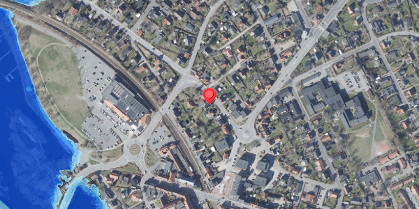 Oversvømmelsesrisiko fra vandløb på Silkeborgvej 9, 8680 Ry