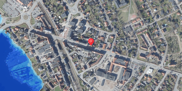 Oversvømmelsesrisiko fra vandløb på Skanderborgvej 19, 8680 Ry