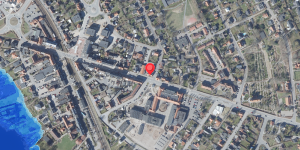 Oversvømmelsesrisiko fra vandløb på Skanderborgvej 27, 8680 Ry