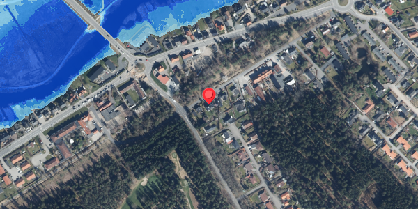 Oversvømmelsesrisiko fra vandløb på Dybdalsvej 21, . , 8600 Silkeborg