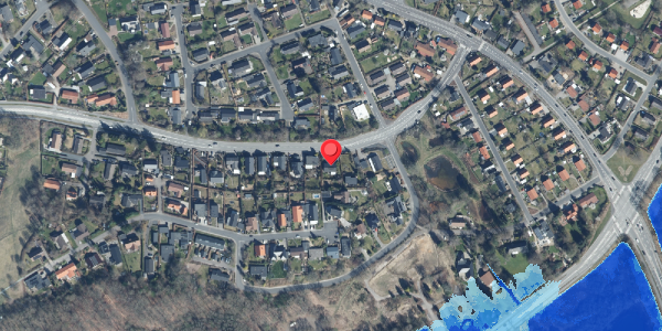 Oversvømmelsesrisiko fra vandløb på Eidervej 13, . , 8600 Silkeborg