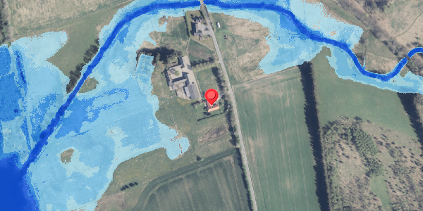 Oversvømmelsesrisiko fra vandløb på Hingevej 1, 8632 Lemming