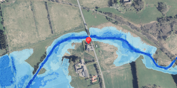 Oversvømmelsesrisiko fra vandløb på Hingevej 5, 8632 Lemming