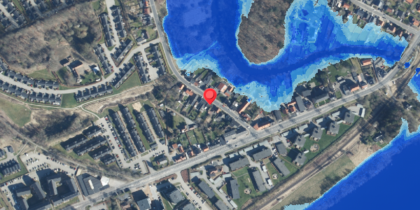 Oversvømmelsesrisiko fra vandløb på Lysbrogade 7, . , 8600 Silkeborg