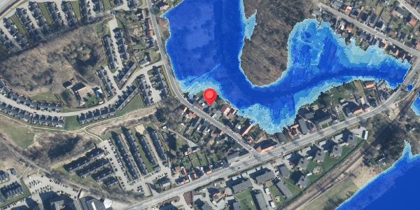 Oversvømmelsesrisiko fra vandløb på Lysbrogade 18, . , 8600 Silkeborg
