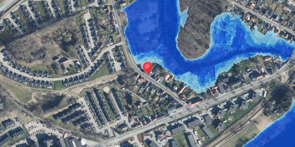 Oversvømmelsesrisiko fra vandløb på Lysbrogade 20, . , 8600 Silkeborg