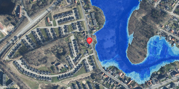 Oversvømmelsesrisiko fra vandløb på Lysbrogade 25, . , 8600 Silkeborg