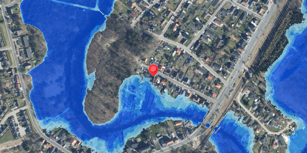 Oversvømmelsesrisiko fra vandløb på Lysåvej 21, 8600 Silkeborg