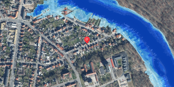 Oversvømmelsesrisiko fra vandløb på Remstrupvej 21, 8600 Silkeborg