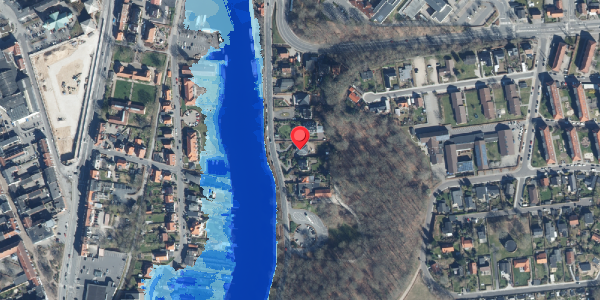 Oversvømmelsesrisiko fra vandløb på Sejsvej 13, 8600 Silkeborg