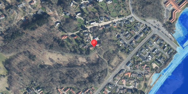 Oversvømmelsesrisiko fra vandløb på Sleipnersvej 21, 8600 Silkeborg