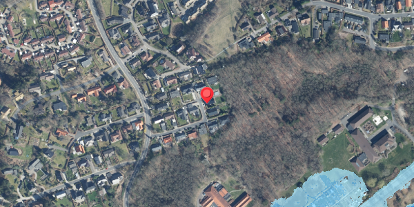 Oversvømmelsesrisiko fra vandløb på Trymsvej 18, 8600 Silkeborg