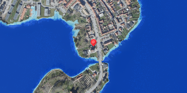Oversvømmelsesrisiko fra vandløb på Adelgade 3, 8660 Skanderborg