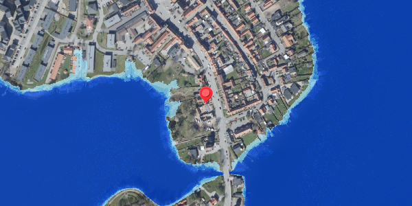 Oversvømmelsesrisiko fra vandløb på Adelgade 7, 8660 Skanderborg