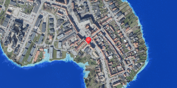Oversvømmelsesrisiko fra vandløb på Adelgade 21, st. th, 8660 Skanderborg