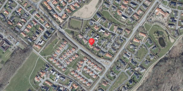 Oversvømmelsesrisiko fra vandløb på Grævlingevej 13, 8660 Skanderborg